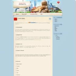 Simple China Blogger Template