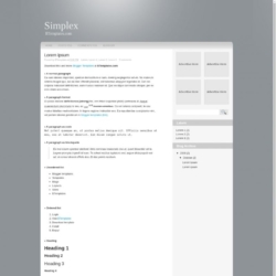 Simplex Blogger Template