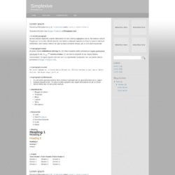 Simplexive Blogger Template