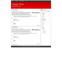 Simply News Blogger Template