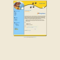 Sleepy Dog Blogger Template