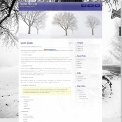 Snow Motion Blogger Template