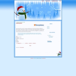 Snowman Blogger Template