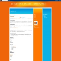 SoSuechtig Orange Blogger Template