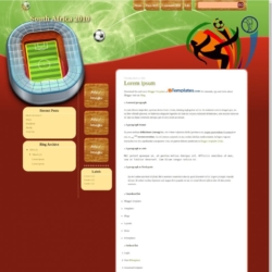 South Africa 2010 Blogger Template