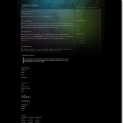 Space Gloss Blogger Template