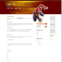 Spiderman Blogger Template