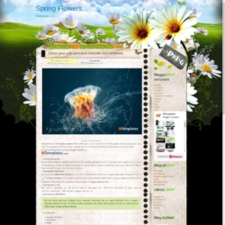 Spring Flowers Blogger Template