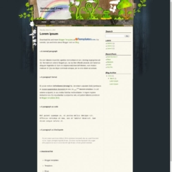 Springs and Frogs Blogger Template