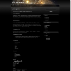 Stargazer Blogger Template