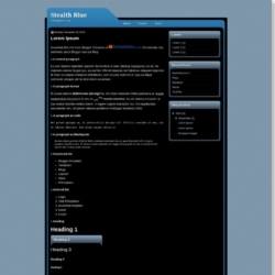 Stealth Blue Blogger Template