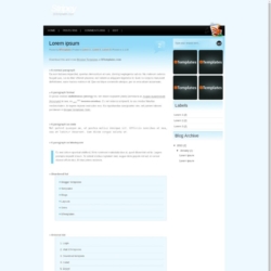 Stripey Blogger Template