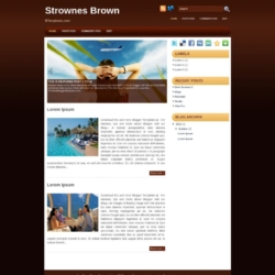 Strownes Brown Blogger Template