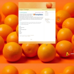 Sugar Orange Blogger Template