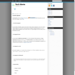 Tech Mania Blogger Template