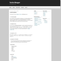 Techie Blogger Blogger Template