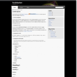 TechMarket Blogger Template