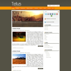 Tellus Blogger Template