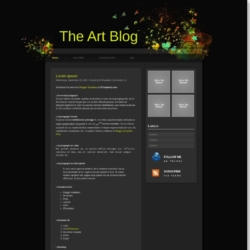 The Art Blog Blogger Template