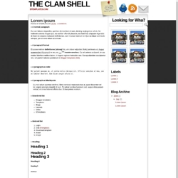 The Clam Shell Blogger Template