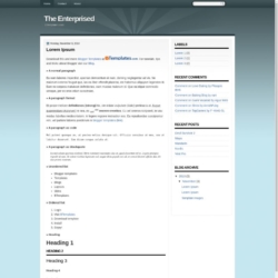 The Enterprised Blogger Template
