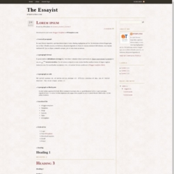 The Essayist Blogger Template