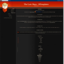 The Late Show Blogger Template