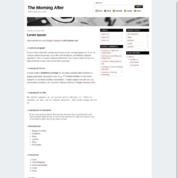 The Morning After Blogger Template