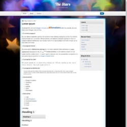 The Stars Blogger Template