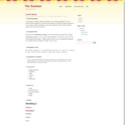 The Summer Blogger Template