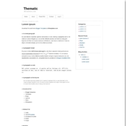 Thematic Blogger Template