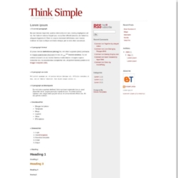 Think Simple Blogger Template