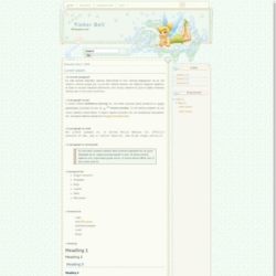 Tinker Bell Blogger Template