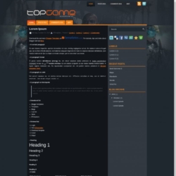 Top Game Blogger Template
