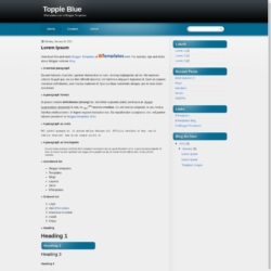 Topple Blue Blogger Template