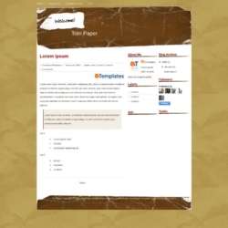 Torn Paper Blogger Template