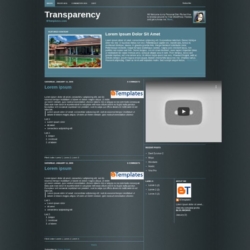 Transparency Blogger Template