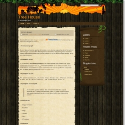 Tree House Blogger Template