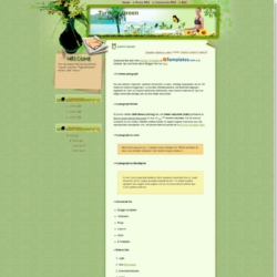 Turning Green Blogger Template