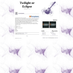 Twilight or Eclipse Blogger Template