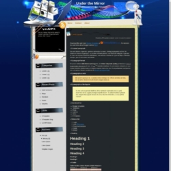Under the Mirror Blogger Template