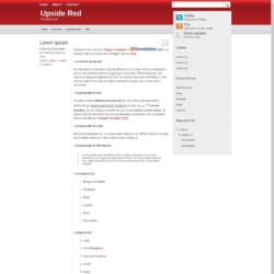 Upside Red Blogger Template