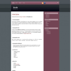 Verde Blogger Template