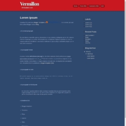 Vermillon Blogger Template