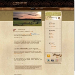 Victorian Style Blogger Template