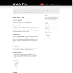 Watch This Blogger Template