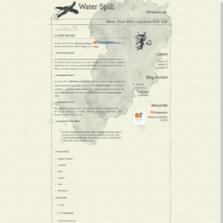 Water Spill Blogger Template