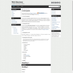WebDirectory Blogger Template