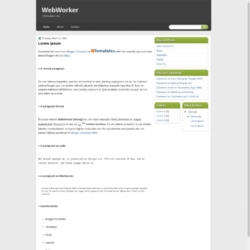 WebWorker Blogger Template