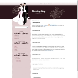 Wedding Blog Blogger Template